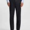 Hose in Regular-Fit aus Serge aus Schurwolle