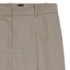 Hose in Regular-Fit aus Stretch-Wolle im Sharkskin-Muster