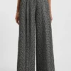 Hose in Regular-Fit aus Tweed mit Fischgrätenmuster