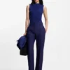 Hose in Regular-Fit aus Twill aus Schurwolle
