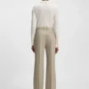Hose in Regular-Fit aus Twill aus Schurwolle