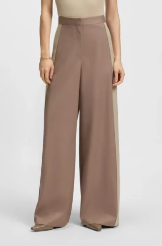 Hose in Regular-Fit mit Colour-Blocking
