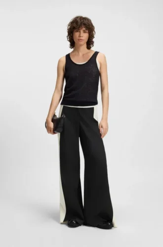 Hose in Regular-Fit mit Colour-Blocking