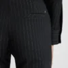 Hose in Regular-Fit mit funkelndem Nadelstreifen