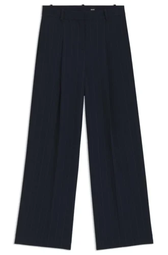 Hose in Regular-Fit mit Nadelstreifen
