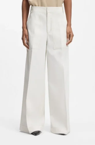 Hose in Relaxed-Fit aus Baumwoll-Canvas