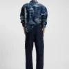Hose in Relaxed-Fit aus Ripstop im Denim-Look