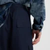 Hose in Relaxed-Fit aus Ripstop im Denim-Look
