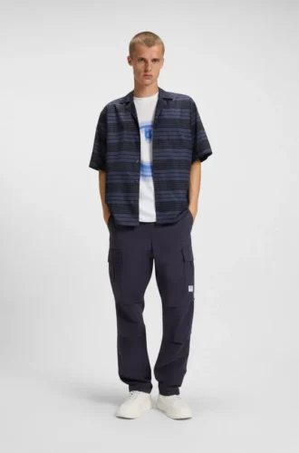 Hose in Relaxed-Fit aus Ripstop-Stoff