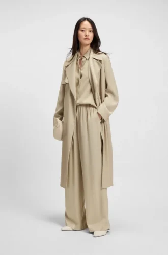 Hose in Relaxed-Fit aus Satin