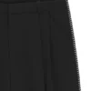 Hose mit Bundfalten und Whipstitch-Details