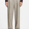Hose mit feinem Muster in Oversize-Passform