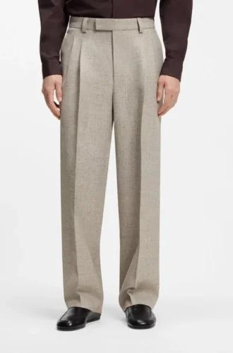 Hose mit feinem Muster in Oversize-Passform