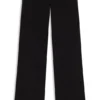 Hose mit geradem Bein aus Stretch-Baumwollsamt