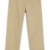 Hose mit geradem Schnitt aus merzerisierter Stretch-Baumwolle