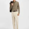 Hose mit geradem Schnitt aus Twill aus Baumwollmischung