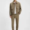 Hose mit geradem Schnitt aus Twill aus Baumwollmischung
