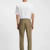 Hose mit geradem Schnitt aus Twill aus Baumwollmischung