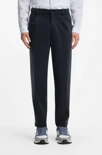 Hose mit konischer Passform aus Stretch-Twill