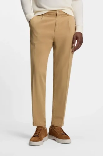 Hose mit konischer Passform aus Stretch-Twill