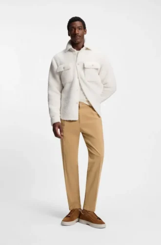 Hose mit konischer Passform aus Stretch-Twill