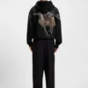 HUGO x apoh Hoodie mit Ballerina-Motiv aus Baumwollfrottee