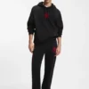 HUGO x RB Hoodie aus Stretch-Baumwolle mit Stiermotiv HUGO x RB Hoodie aus Stretch-Baumwolle mit Stiermotiv