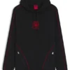 HUGO x RB Hoodie aus Stretch-Baumwolle mit Stiermotiv HUGO x RB Hoodie aus Stretch-Baumwolle mit Stiermotiv