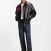 HUGO x RB Lederjacke mit Stiermotiven