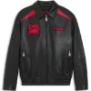 HUGO x RB Lederjacke mit Stiermotiven