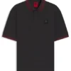 HUGO x RB Poloshirt mit Bullen-Logo-Aufnäher