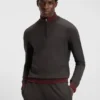 HUGO x RB Pullover mit Kontraststreifen und Reißverschluss am Hals