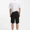 HUGO x RB Shorts aus Stretch-Baumwolle mit Stiermotiv