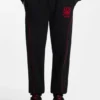HUGO x RB Stretch-Baumwoll-Jogginghose mit Stier-Motiv