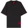 HUGO x RB T-Shirt aus Baumwollmischung mit kontrastierenden Paspeln