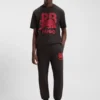 HUGO x RB T-Shirt mit Bullen-Grafik aus Baumwolle