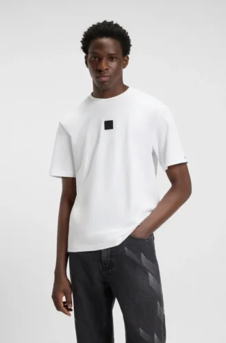HUGO x RB T-Shirt mit Bullen-Logo-Aufnäher