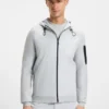 Hybridjacke aus komfortablem Stretch-Strick