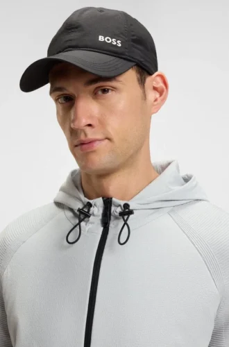 Hybridjacke aus komfortablem Stretch-Strick