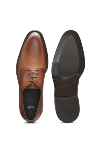 In Italien gefertigte Derby-Schuhe aus Leder