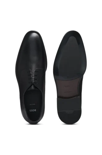 In Italien gefertigte Derby-Schuhe aus Leder