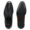 In Italien gefertigte Derby-Schuhe aus Leder mit Zehenkappe