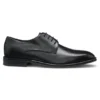 In Italien gefertigte Derby-Schuhe aus Leder mit Zehenkappe