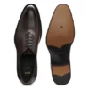 In Italien gefertigte Oxford-Schuhe aus poliertem Leder
