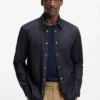 Indigo-Hemd in Regular-Fit aus Stretch-Denim
