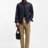 Indigo-Hemd in Regular-Fit aus Stretch-Denim