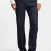 Indigo-Jeans in gerader Passform aus Stretch-Denim