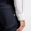 Indigo-Jeans in gerader Passform aus Stretch-Denim