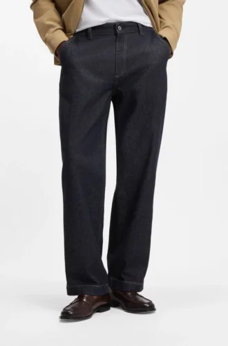 Indigo-Jeans in Regular-Fit aus Stretch-Denim