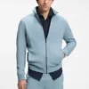 Jacke aus Baumwollfrottee mit Logo-Patch Jacke aus Baumwollfrottee mit Logo-Patch